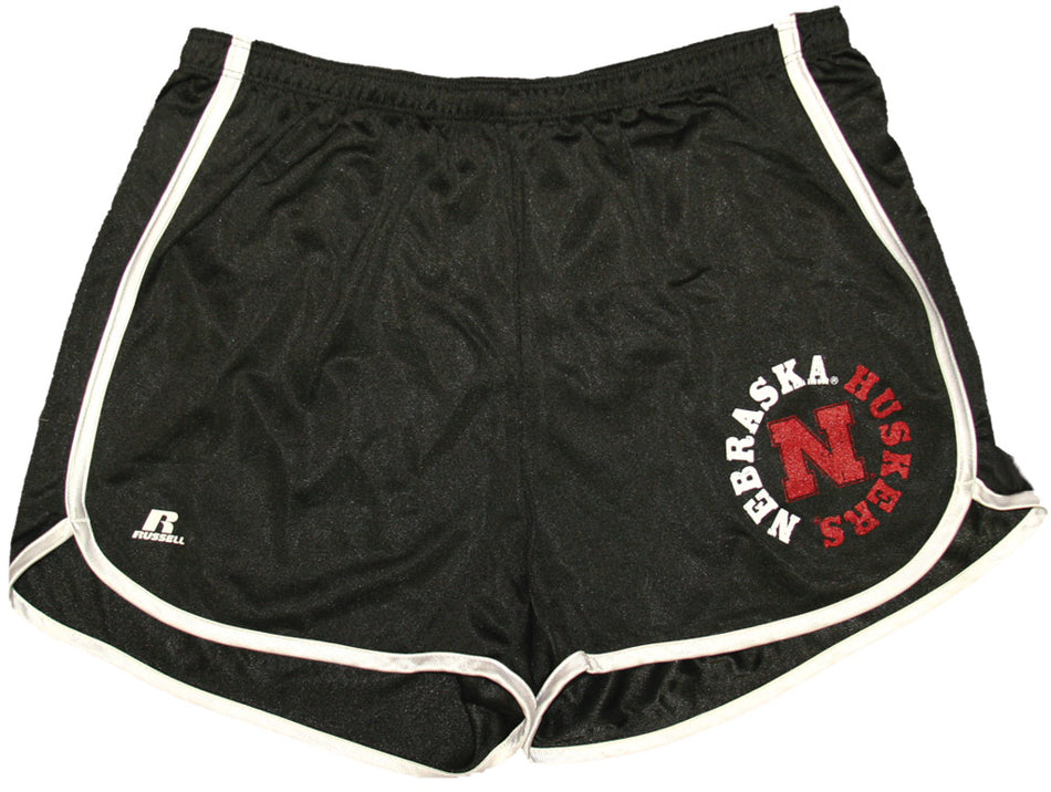 RUSSELL WOMEN'S BLACK RUNNING SHORT
