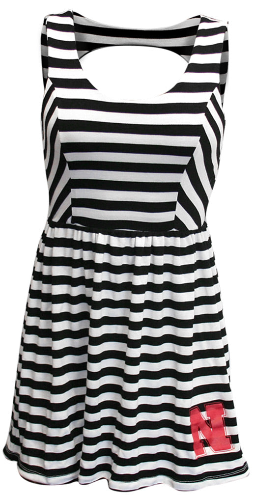 Black and White PeekABoo Dress