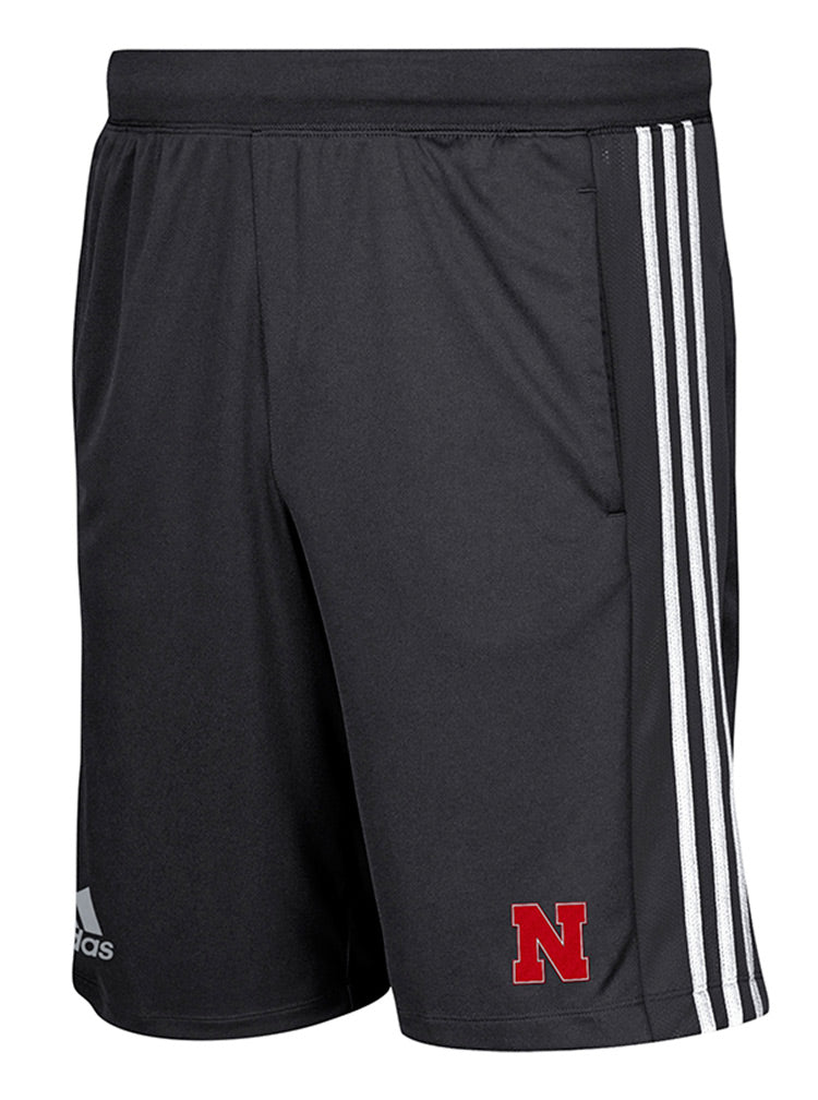 Adidas Nebraska 3 Stripe Knit Short