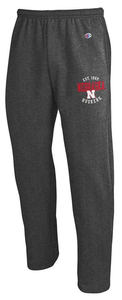 Nebraska Huskers Est. Open Bottom Pant