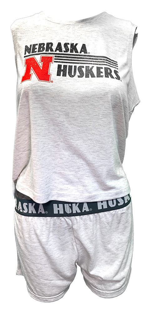 Womens Nebraska Huskers Harbor Tank N Short Set