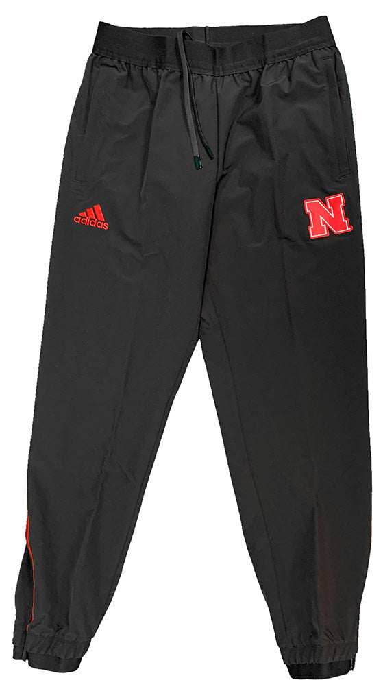 Adidas 2024 Nebraska Sideline Woven Tapered Travel Pant