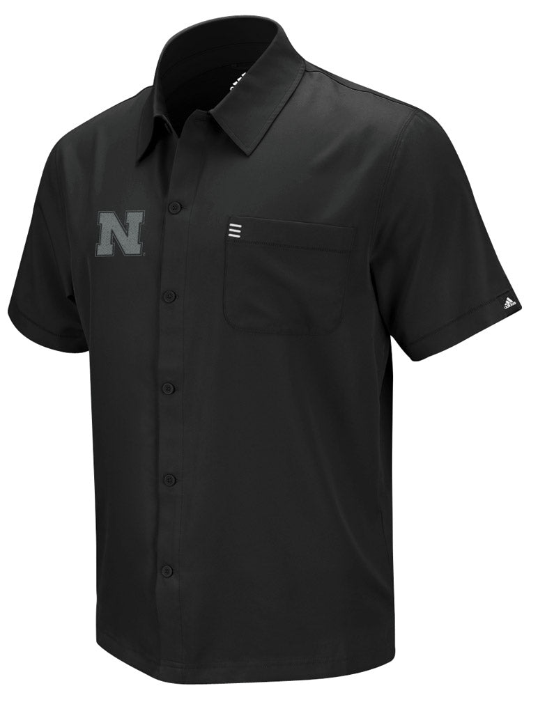 ADIDAS S/S BLK BUTTON DOWN