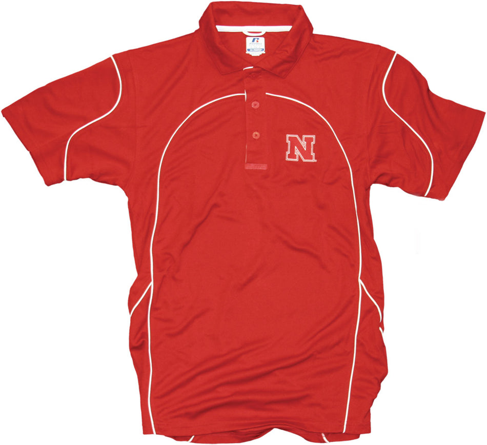 RUSSELL RED COLOR BLOCK POLO