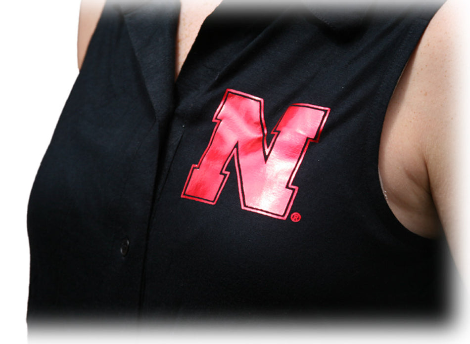 Black Iron N Button Down Tank