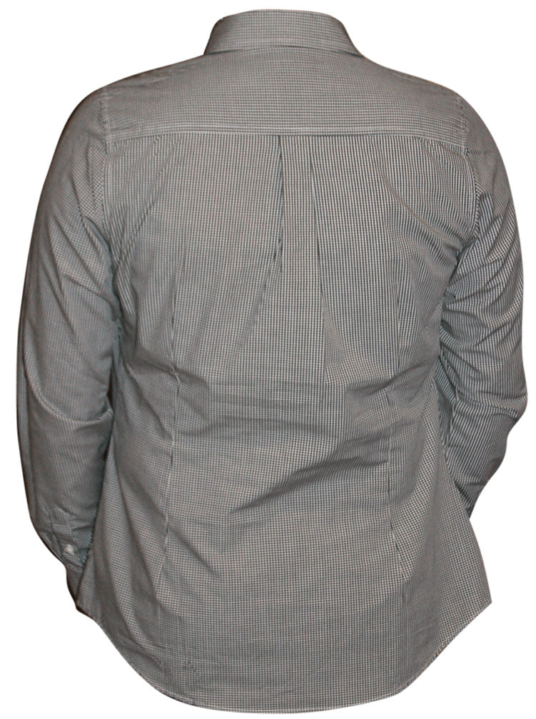 Women's Gingham Black Button up