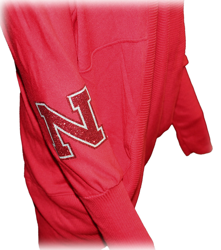 Red Nebraska Circular Cardigan