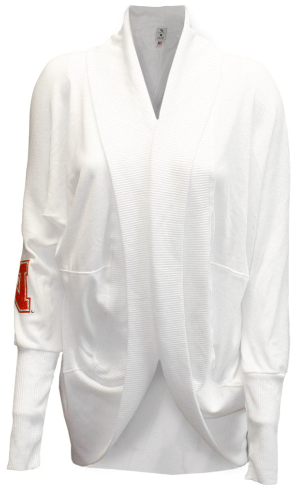 White Nebraska Circular Cardigan