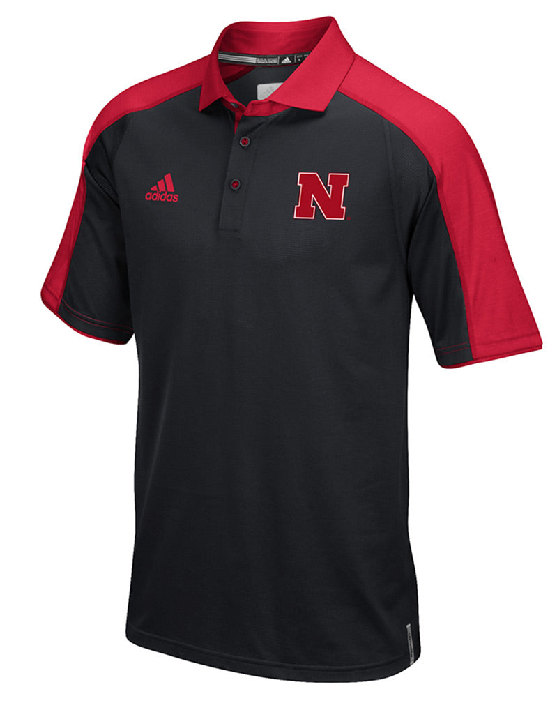 Adidas Husker Coaches Black Polo