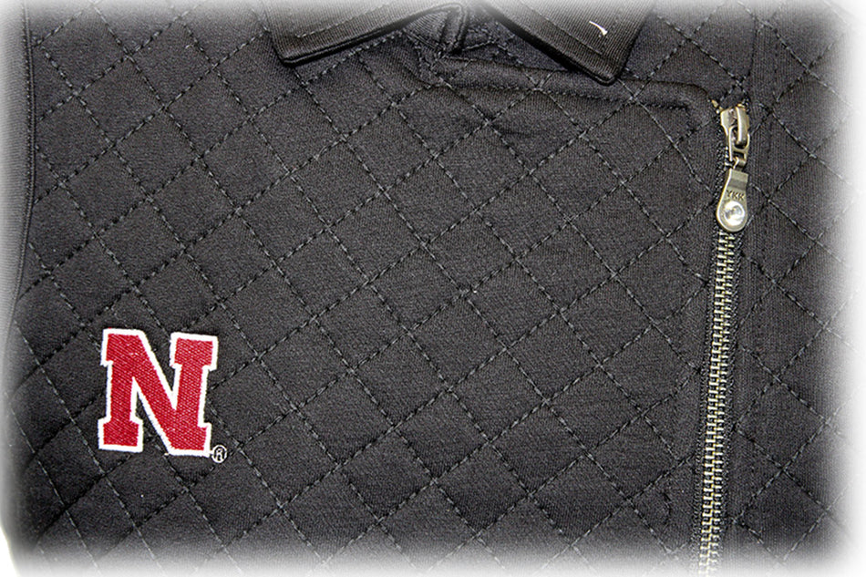 Nebraska N Quilted Zip Vest