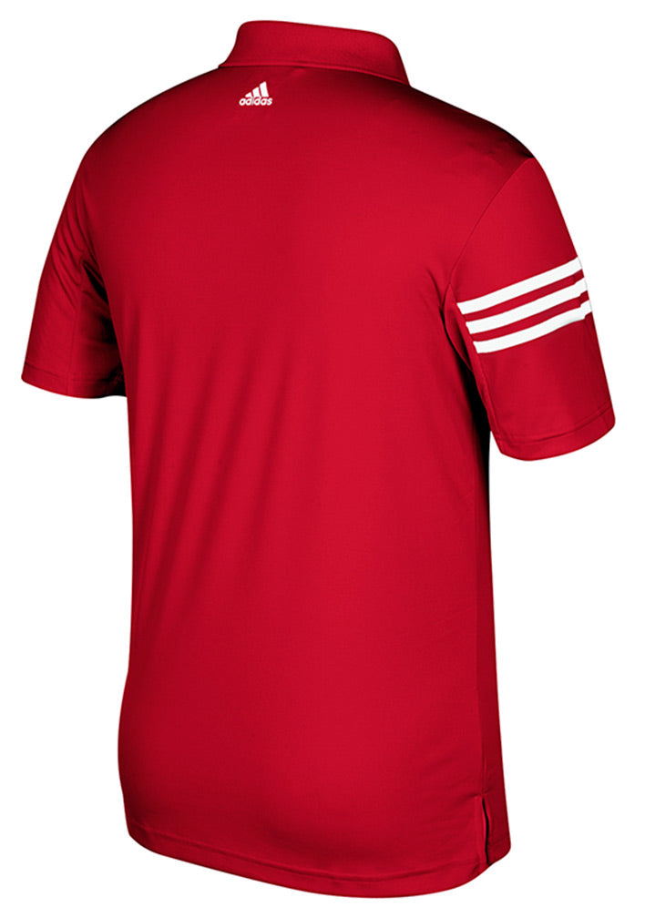 Adidas 2017 Husker 3 Stripe Life Home Polo