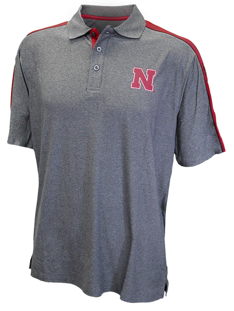 Nebraska Shoulder Stripe Polo