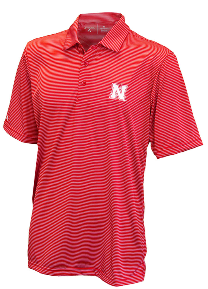 Red Stripe Short Sleeve Polo Antigua