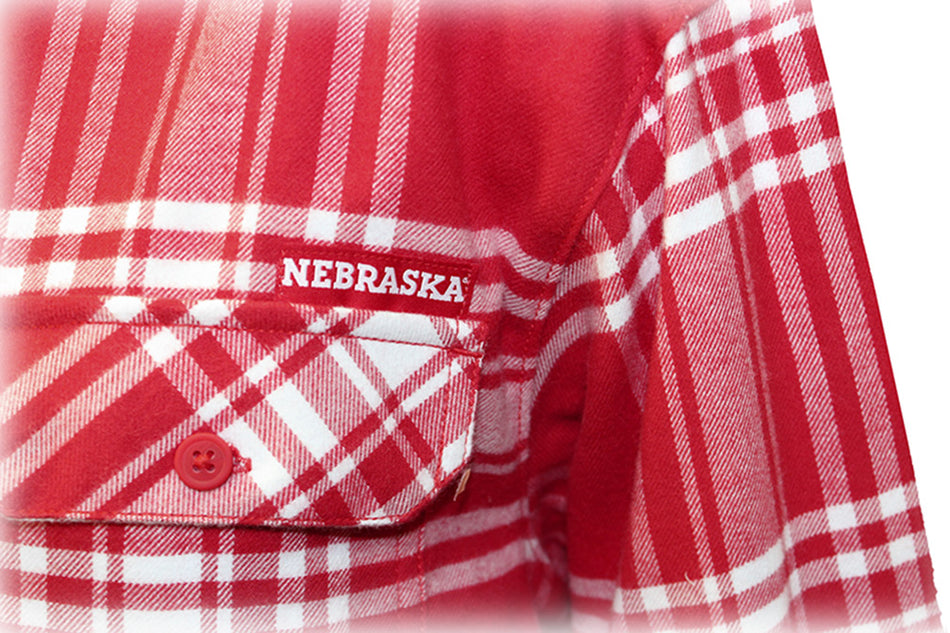 Nebraska Plaid Button Down Flannel