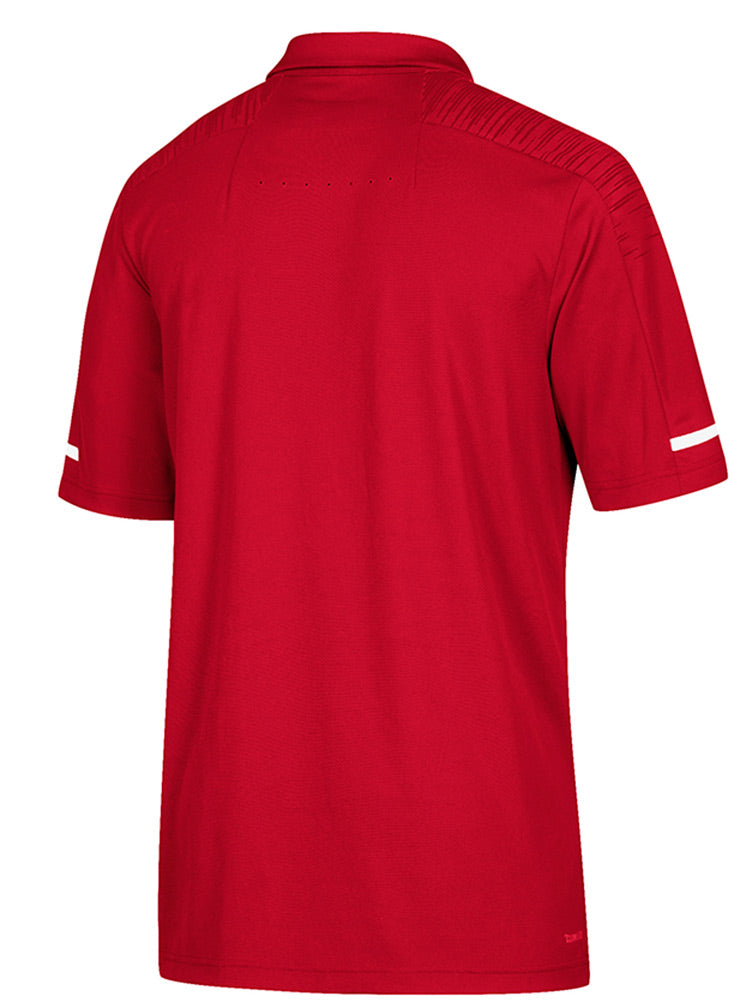Adidas 2018 Husker Coaches Sideline Polo - Red