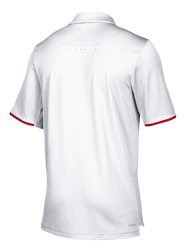 Adidas Nebraska Iconic Climalite Polo - White
