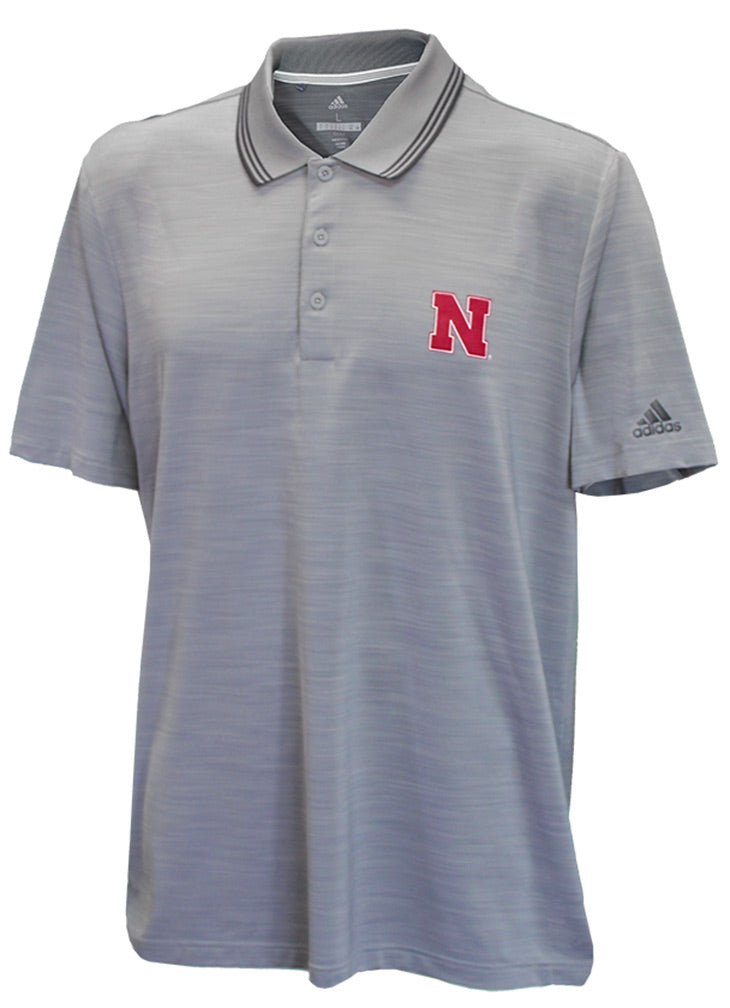 Adidas Nebraska Ultra Textured Golf Polo