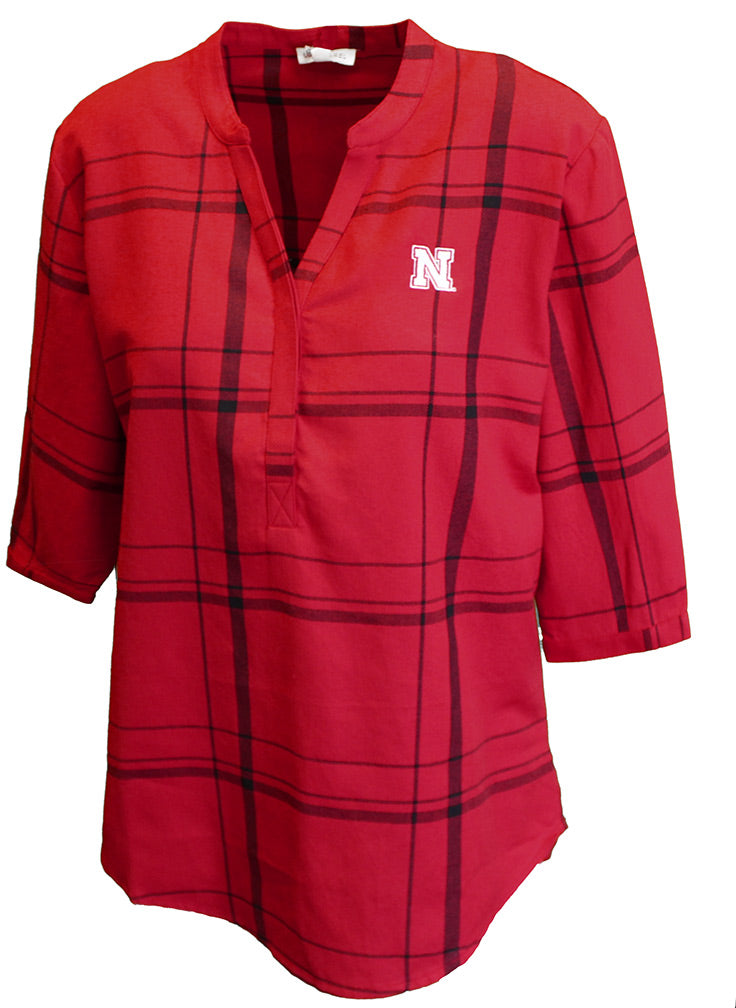 Ladies Nebraska Plaid Tunic