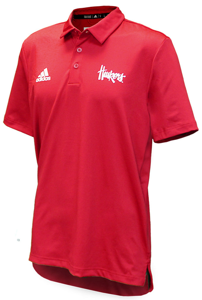 Adidas Huskers Game Mode Coordinator Polo - Red