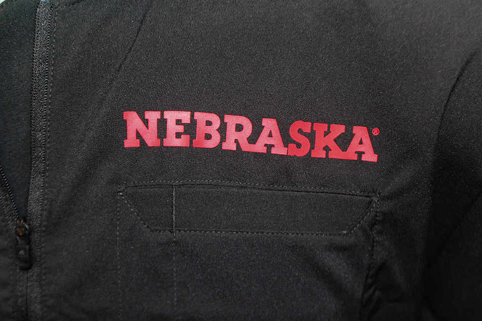 Adidas Nebraska UTL Quarter Zip - Black