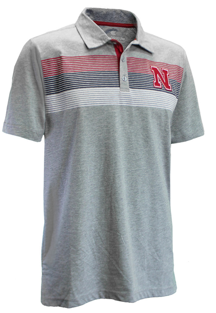 Nebraska Stinson Stripe Polo
