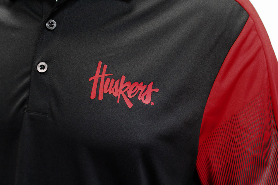 Adidas Official Huskers  Sideline Prime Polo - Black