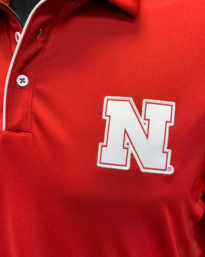 Adidas Official 2024 Nebraska Coaches Polo - Red