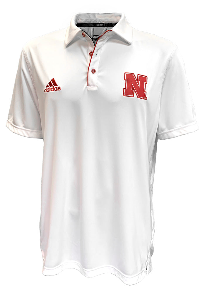 Adidas 2024 Nebraska Coaches Polo - White