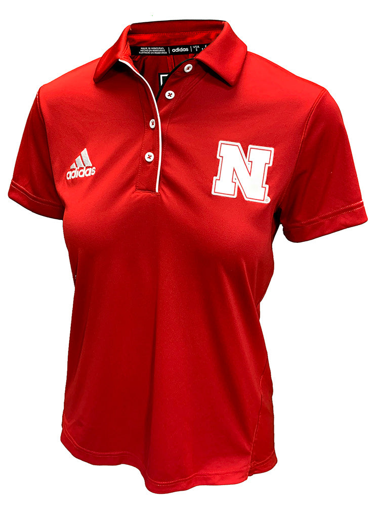 Adidas 2024 Womens Nebraska Home Game Polo