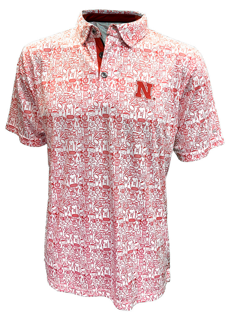 Nebraska Its Game Day Polo