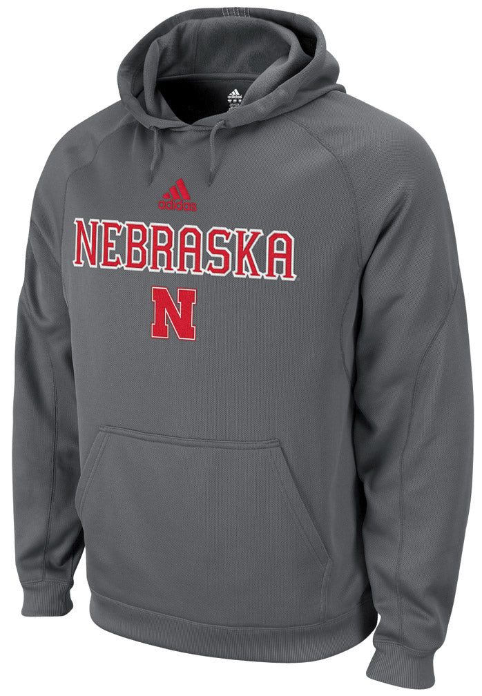 Grey Pindot Fleece Hoody