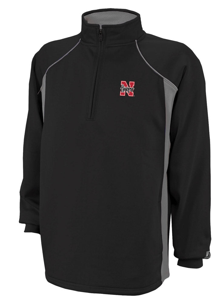 Fusion Fleece Black 1/4 Zip Pullover