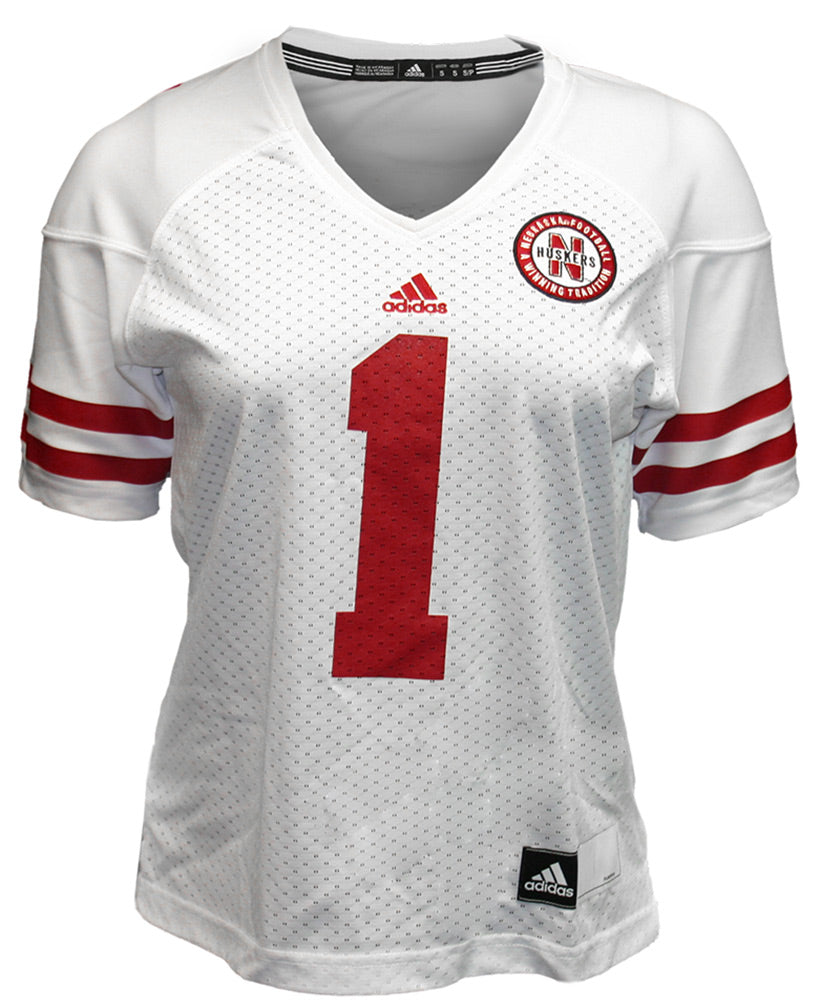 LADIES WHITE #1 ADIDAS JERSEY