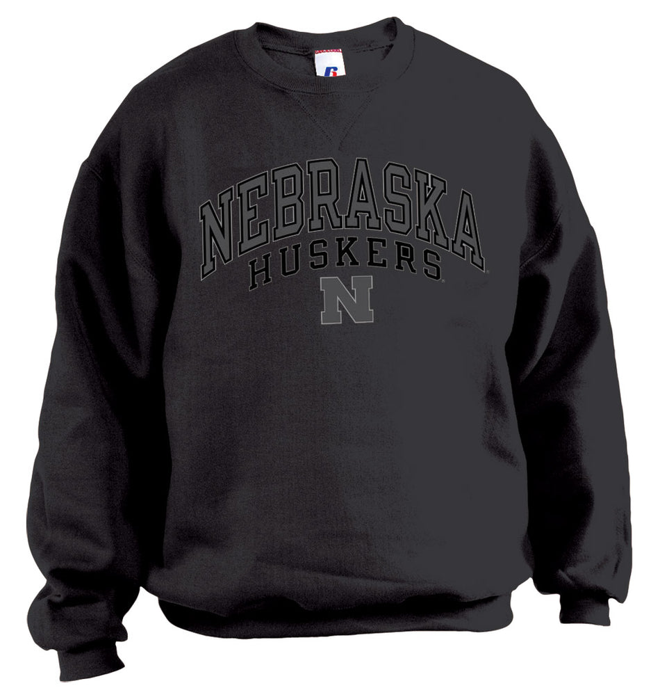 BLACK NE HUSKERS CREW