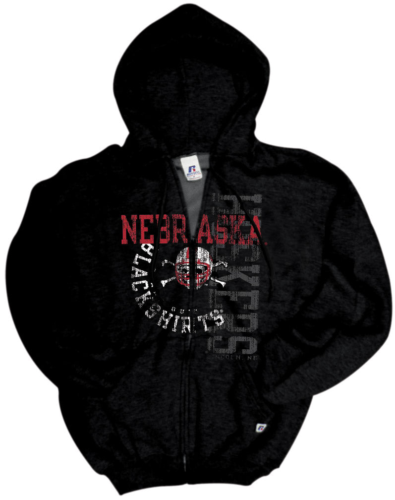 RUSSELL BLACKSHIRTS FULL ZIP HOODY