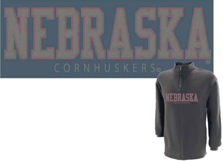 RUSSELL 1/4 ZIP CADET FLEECE
