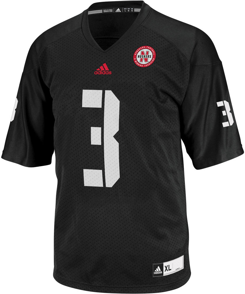 Adult Tech Fit # 3 Black Jersey