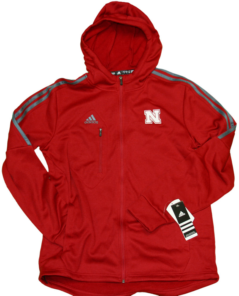 Adidas Red Full Zip Hoodie