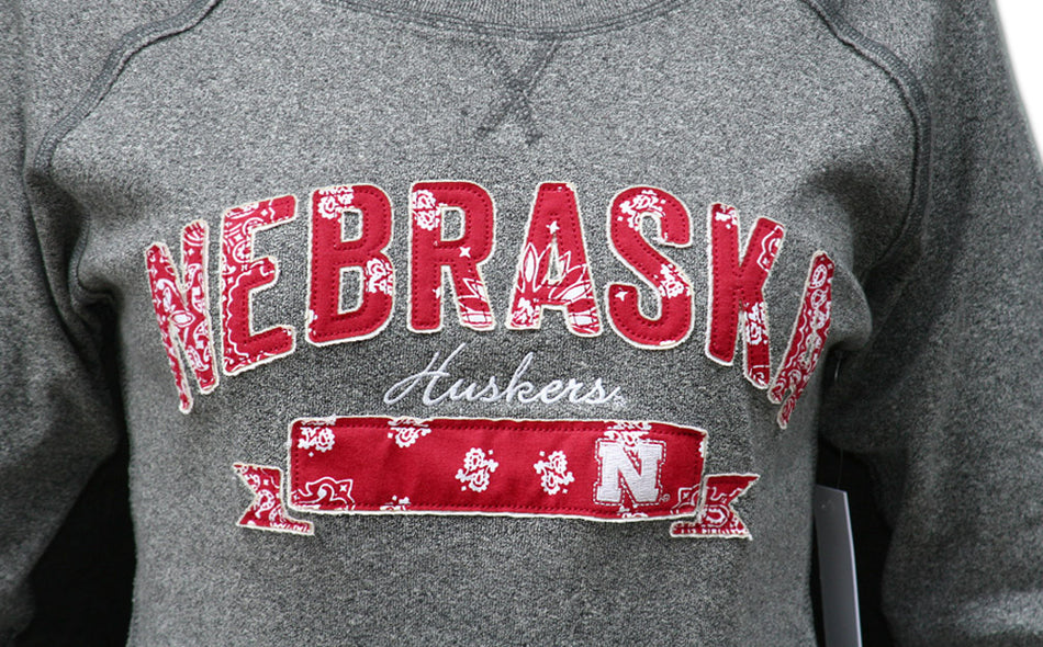 Women's Grey Bandana Crewneck