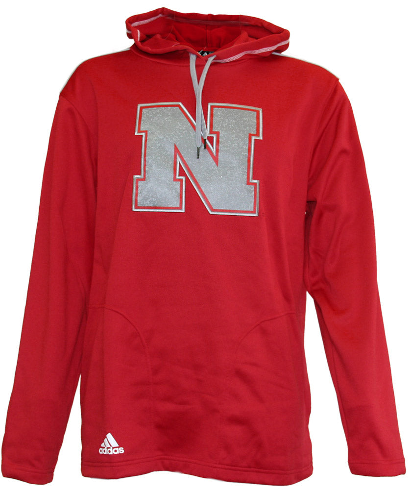 Adidas Red Nebraska Campus Hoodie