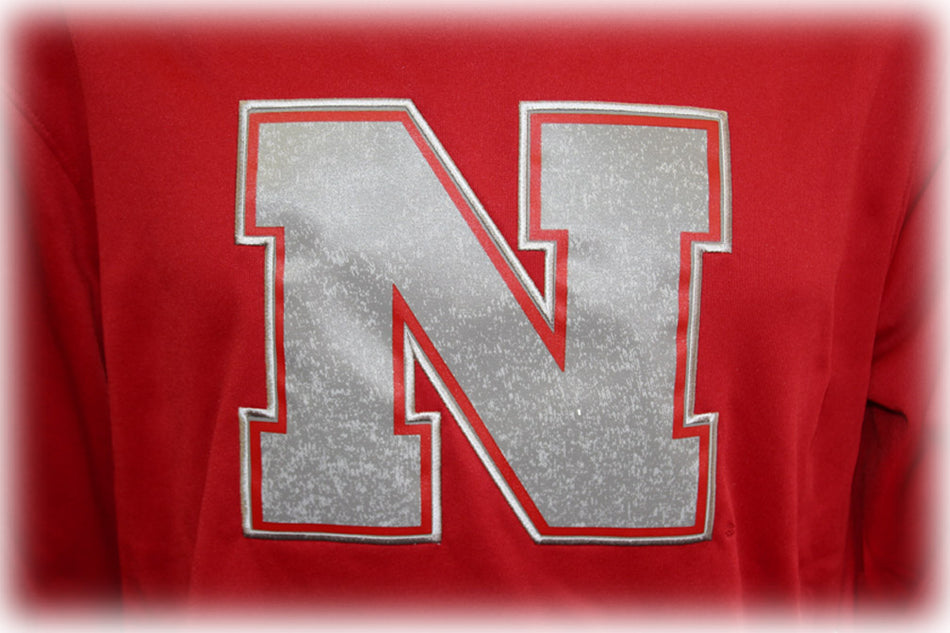 Adidas Red Nebraska Campus Hoodie