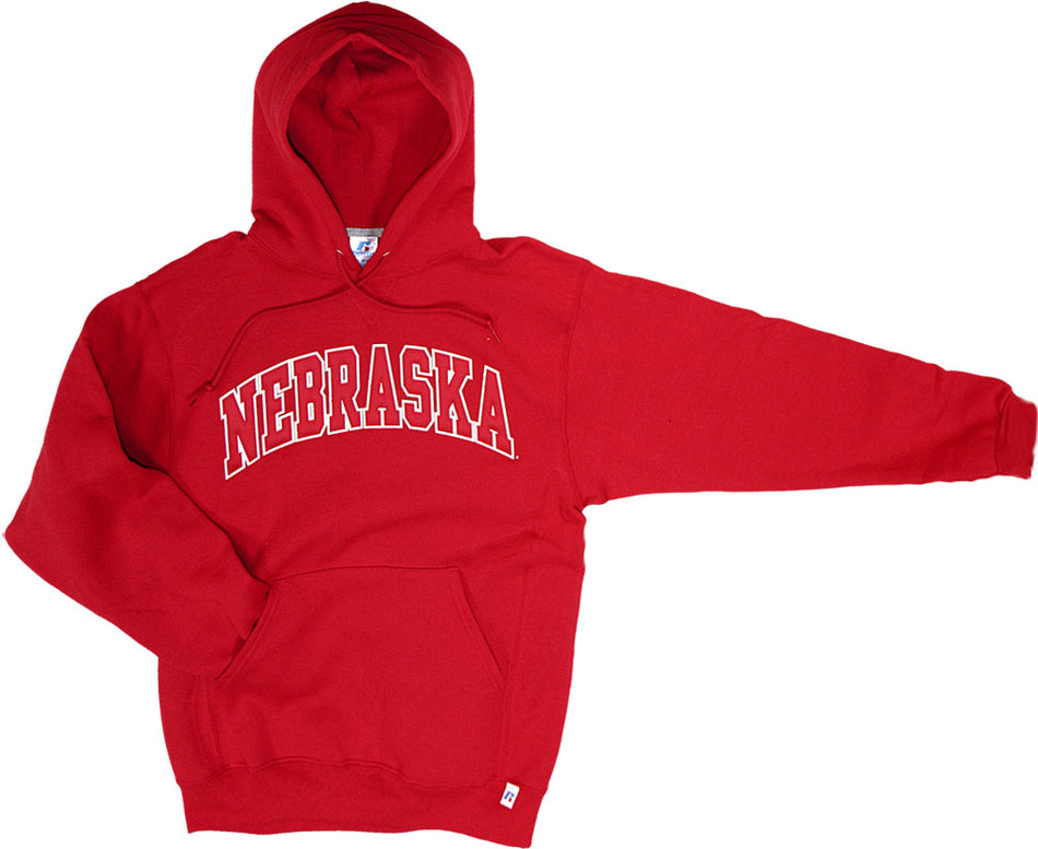 Russell Hoody w/ Red applique & opal twill