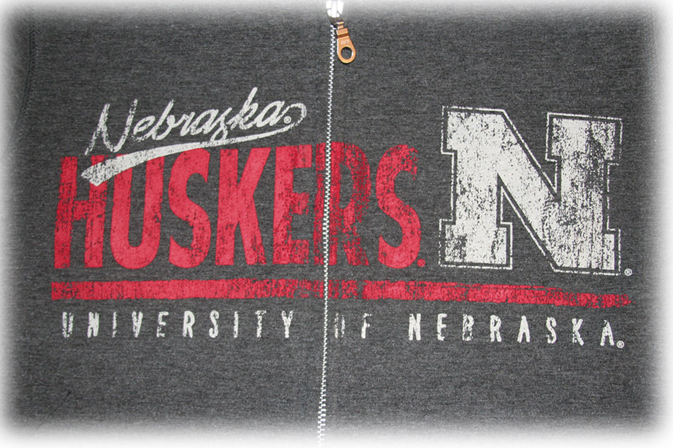 Womens Charcoal Full Zip Hooded Sweatshirt