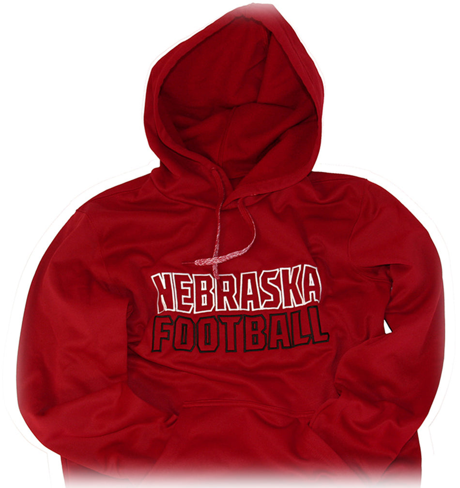 Adidas Neb Football Stitch Embroidered Tech Fleece Hoodie - Red