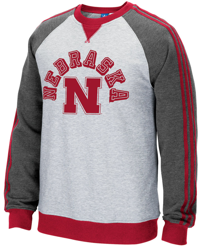 Vintage Adidas Nebraska Crew - Gray