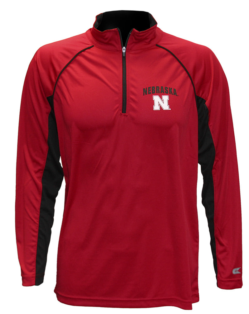 Husker Red Lineman L/S Raglan 1/4 Zip