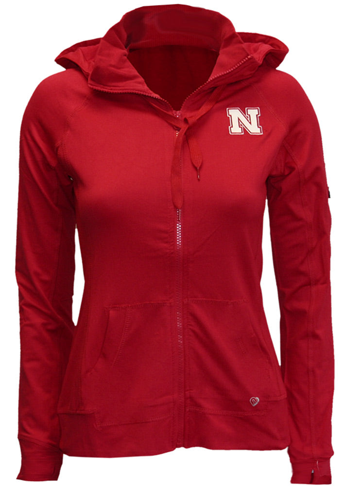 Go Big Red Womens Full Zip Jacket