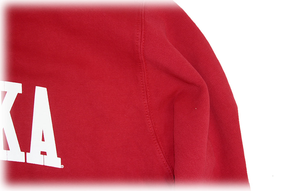 Red Fleece Arch Crew Nebraska