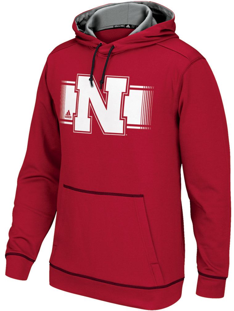 Adidas Huskers Iron N Red Tech Fleece Hoodie