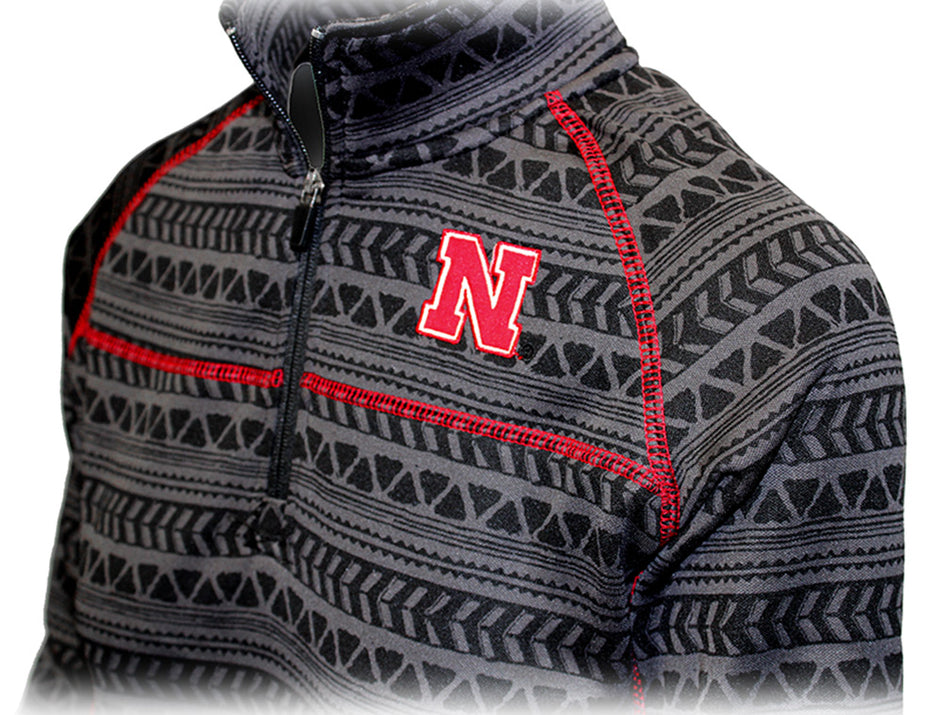 Ladies Nebraska Warrior Print Pullover